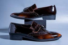 Load image into Gallery viewer, Jack Marc Glossy Tassel Moccasin Shoes - JACKMARC.COM
