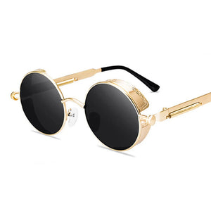 Jack Marc Gothic Steampunk Round Sunglasses - JACKMARC.COM