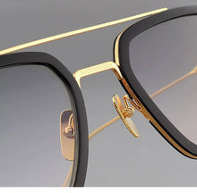 Load image into Gallery viewer, Jack Marc Gradient Double Bridge Square Sunglasses - JACKMARC.COM
