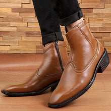 Load image into Gallery viewer, Jack Marc Height Increasing High Ankle Semi Formal Zipper Boots - JACKMARC.COM
