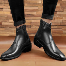 Load image into Gallery viewer, Jack Marc Height Increasing High Ankle Semi Formal Zipper Boots - JACKMARC.COM
