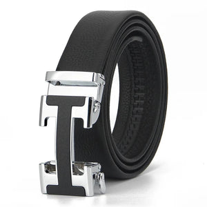 Jack Marc Men's Automatic Leather Business Vintage Designer Belt - JACKMARC.COM