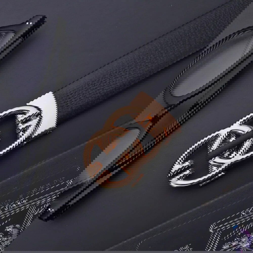 Jack Marc Men's Automatic Leather Business Vintage Designer Belt - JACKMARC.COM