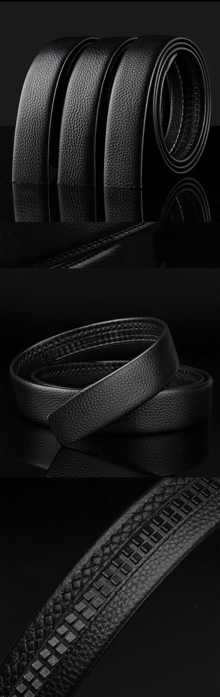 Jack Marc Men's Automatic Leather Business Vintage Designer Belt - JACKMARC.COM