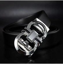 Load image into Gallery viewer, Jack Marc Men&#39;s Automatic Leather Business Waistband Belt - JACKMARC.COM
