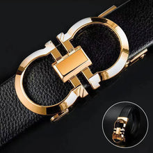 Load image into Gallery viewer, Jack Marc Men&#39;s Automatic Leather Business Waistband Belt - JACKMARC.COM
