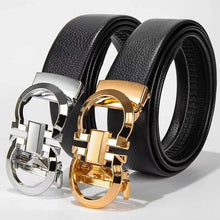 Load image into Gallery viewer, Jack Marc Men&#39;s Automatic Leather Business Waistband Belt - JACKMARC.COM
