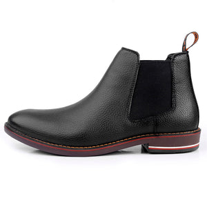 Jack Marc Men's British Black Chelsea Boots - JACKMARC.COM