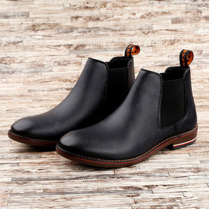 Jack Marc Men's British Black Chelsea Boots - JACKMARC.COM