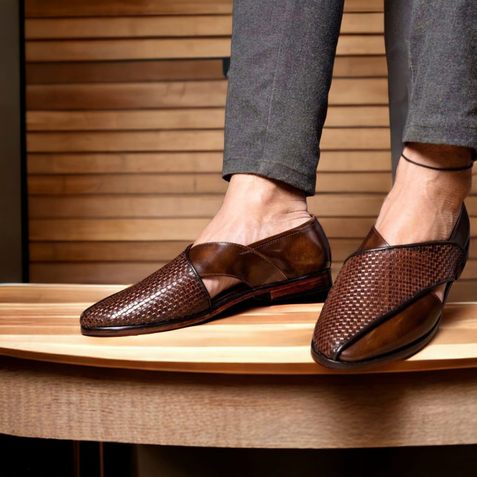 Jack Marc Men's Peshawari Jutties Mojari Sandals - JACKMARC.COM