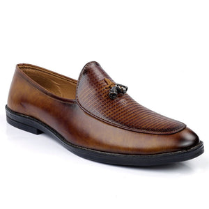 Jack Marc Men's Stylish Formal Faux Leather moccasins slip-on shoes - JACKMARC.COM