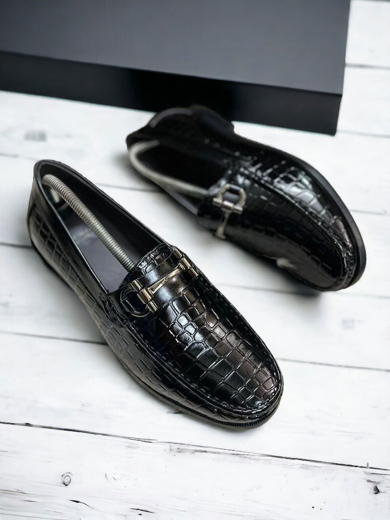 Jack Marc New Fashion Croco Loafers For Men Casual & Formal Wear - JACKMARC.COM