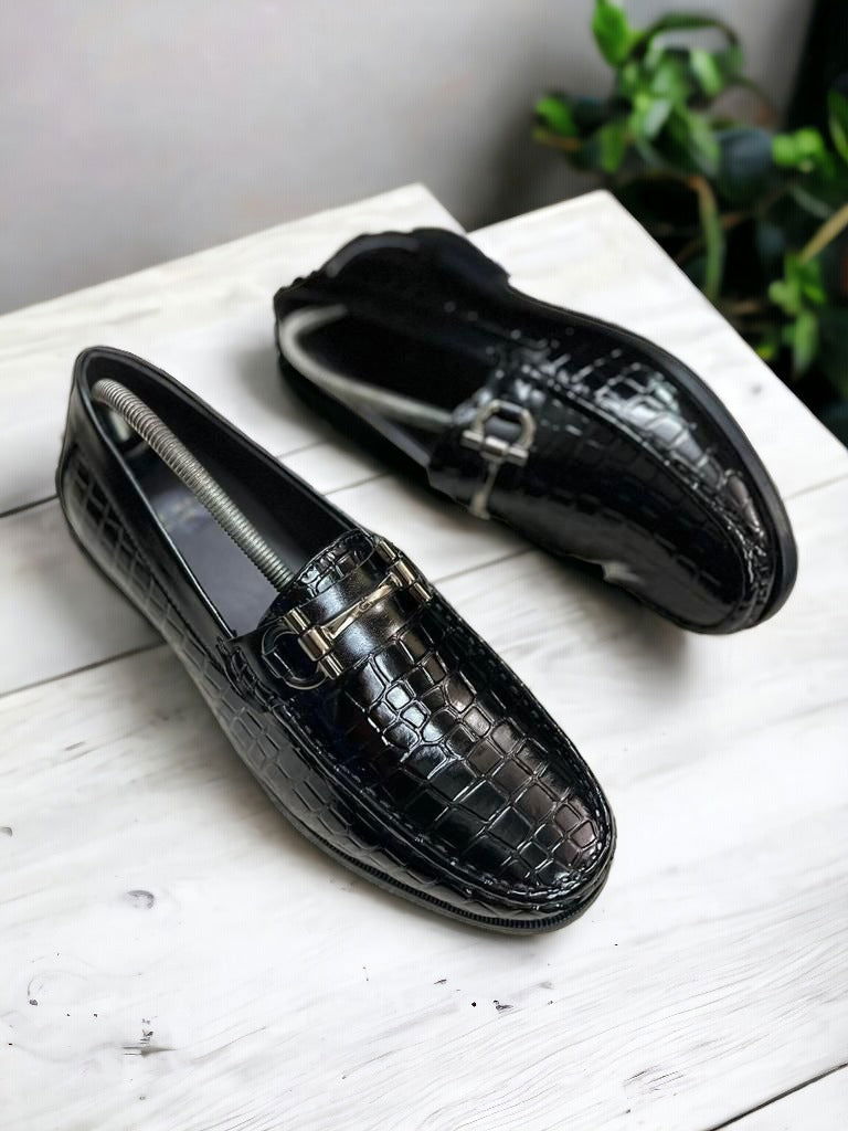 Jack Marc New Fashion Croco Loafers For Men Casual & Formal Wear - JACKMARC.COM