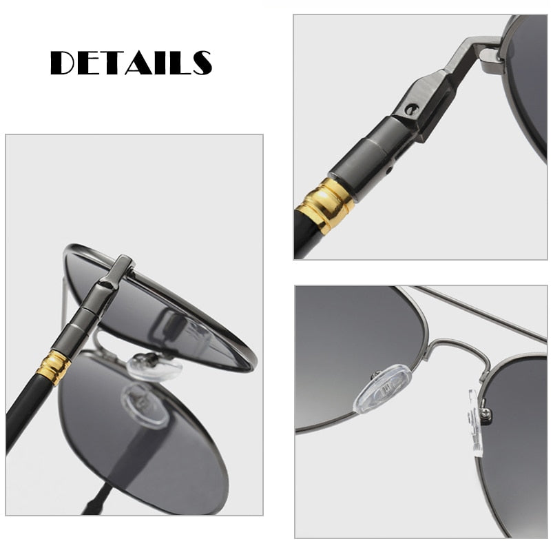 Jack Marc New Fashion Pilot Polarized Sunglasses - JACKMARC.COM