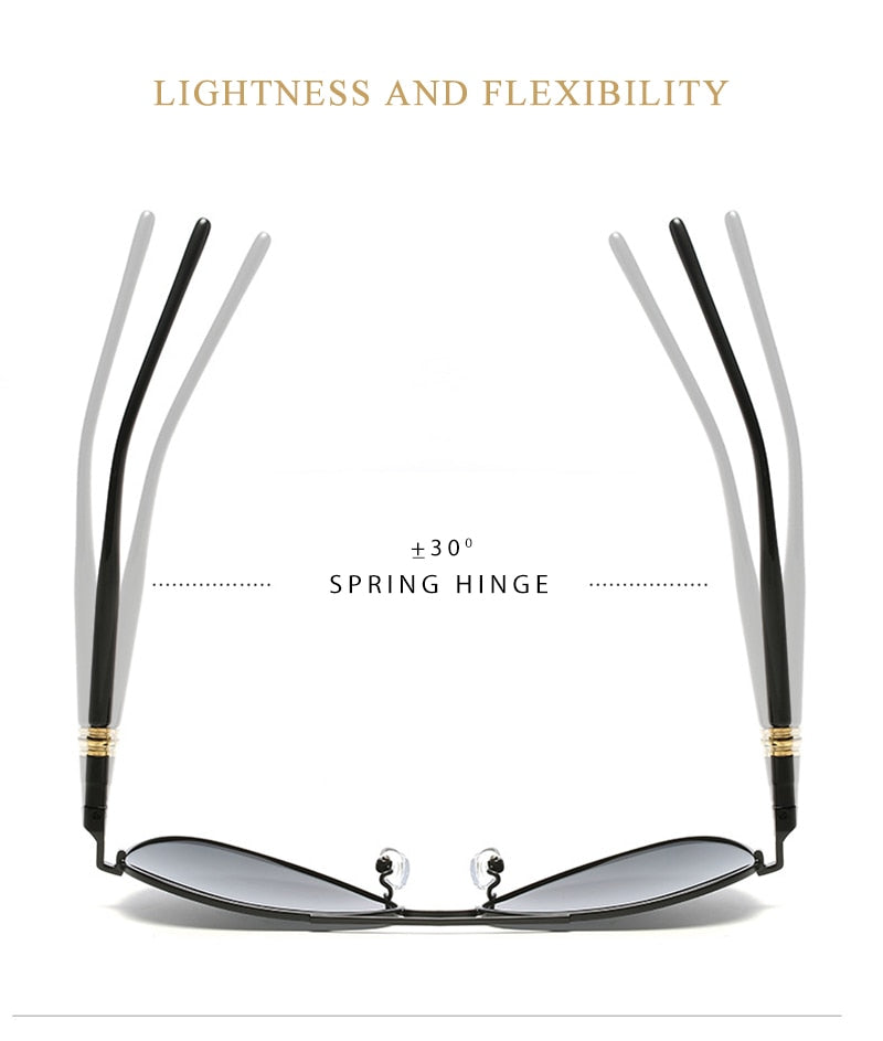 Jack Marc New Fashion Pilot Polarized Sunglasses - JACKMARC.COM