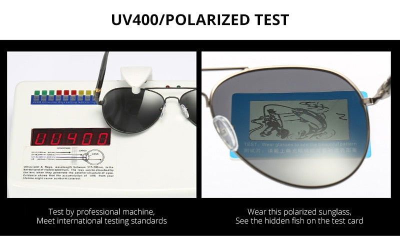 Jack Marc New Fashion Pilot Polarized Sunglasses - JACKMARC.COM