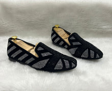 Load image into Gallery viewer, Jack Marc New Rhinestone Moccasins Black - JACKMARC.COM
