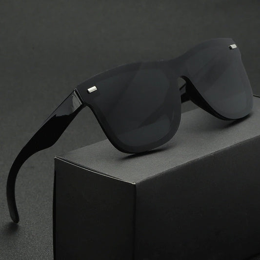 Jack Marc New Rimless Reflector Mirror Polarized Sunglasses - JACKMARC.COM