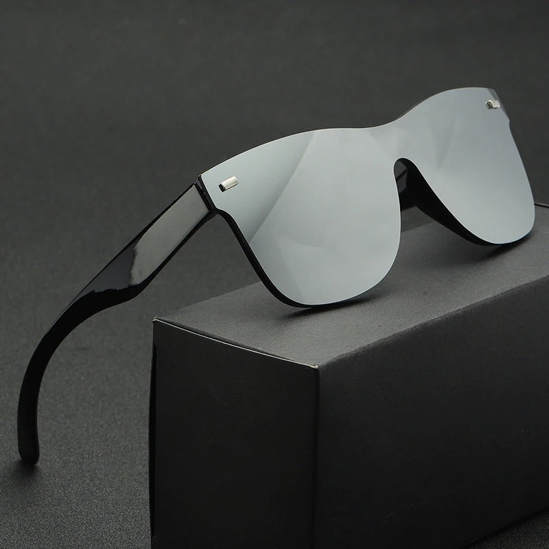 Jack Marc New Rimless Reflector Mirror Polarized Sunglasses - JACKMARC.COM