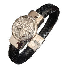 Load image into Gallery viewer, Jack Marc New Sai Baba Devotional Silver Bracelet For Men - JACKMARC.COM
