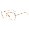 Jack Marc Optical Alloy Oversized Blue Block Eyeglasses - JACKMARC.COM