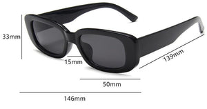 Jack Marc Oval Square Small Rectangle Sunglasses - JACKMARC.COM