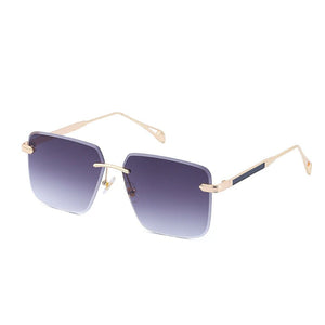 Jack Marc Oversize Square Rimless Fashion Sunglasses - JACKMARC.COM