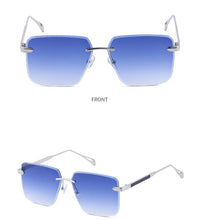 Load image into Gallery viewer, Jack Marc Oversize Square Rimless Fashion Sunglasses - JACKMARC.COM
