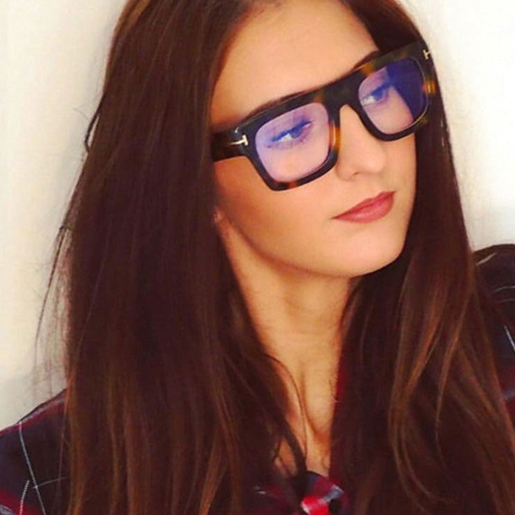 Jack Marc Retro Square Frame Anti-Blue Glasses - JACKMARC.COM