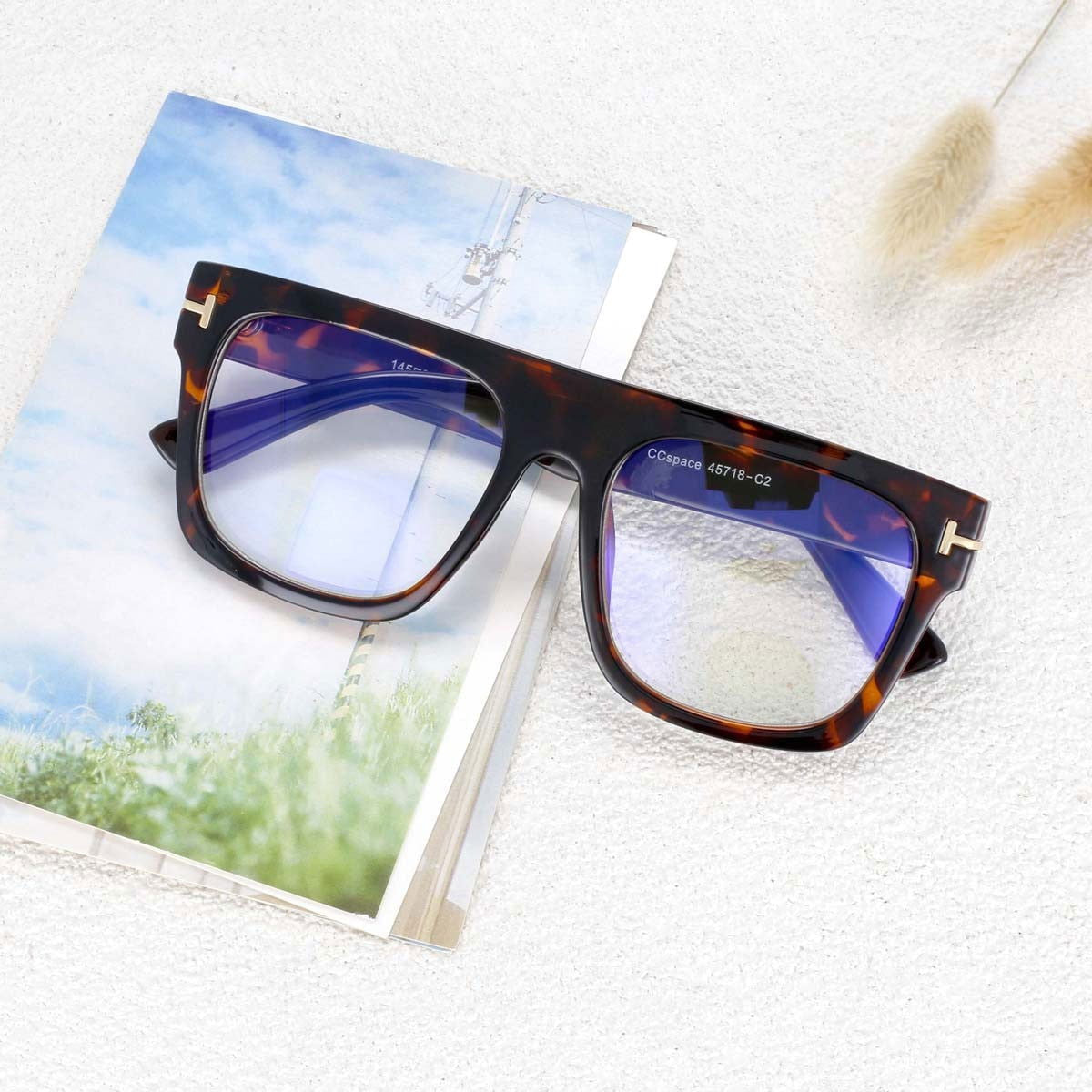 Jack Marc Retro Square Frame Anti-Blue Glasses - JACKMARC.COM