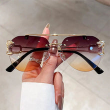 Load image into Gallery viewer, Jack Marc Rimless Pilot Vintage Fashion Sunglasses - JACKMARC.COM
