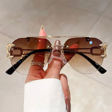 Load image into Gallery viewer, Jack Marc Rimless Pilot Vintage Fashion Sunglasses - JACKMARC.COM
