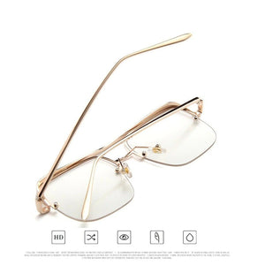 Jack Marc Rimless Punk Style Eyeglasses - JACKMARC.COM