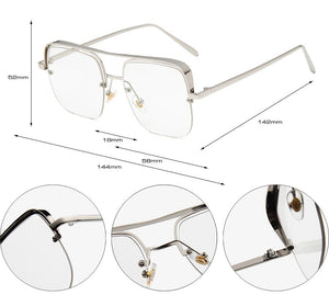 Jack Marc Rimless Punk Style Eyeglasses - JACKMARC.COM