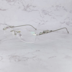 Jack Marc Rimless Rectangle Sunglasses Eyeglasses - JACKMARC.COM