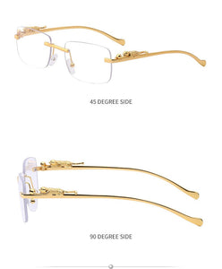 Jack Marc Rimless Rectangle Sunglasses Eyeglasses - JACKMARC.COM