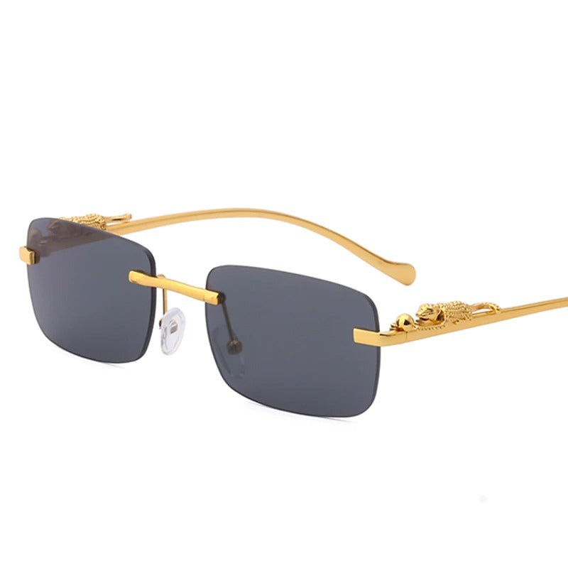 Jack Marc Rimless Rectangle Sunglasses Eyeglasses - JACKMARC.COM