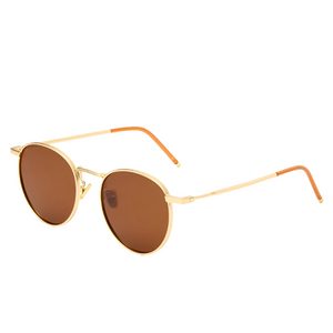 Jack Marc Round Gold Rimmed Sunglasses - JACKMARC.COM