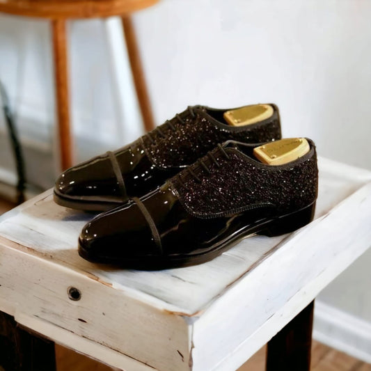 Jack Marc Shimmer Shiny Shoes For Casual & Formal Attire - JACKMARC.COM