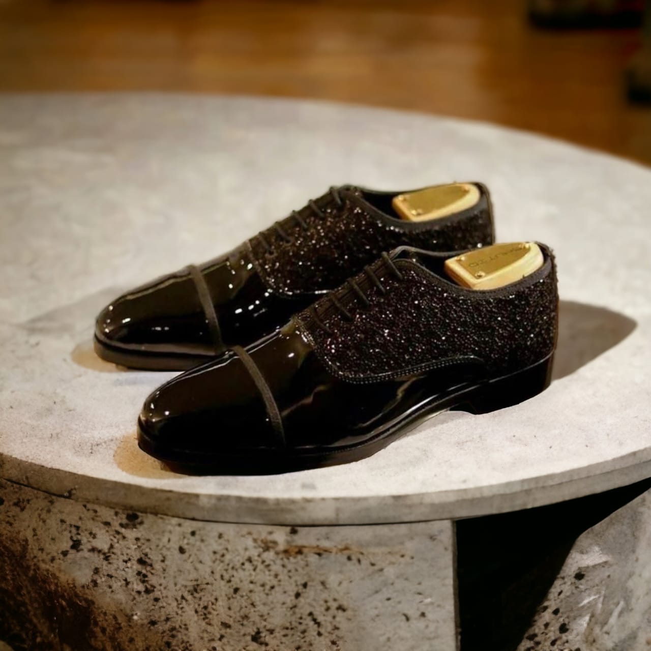 Jack Marc Shimmer Shiny Shoes For Casual & Formal Attire - JACKMARC.COM