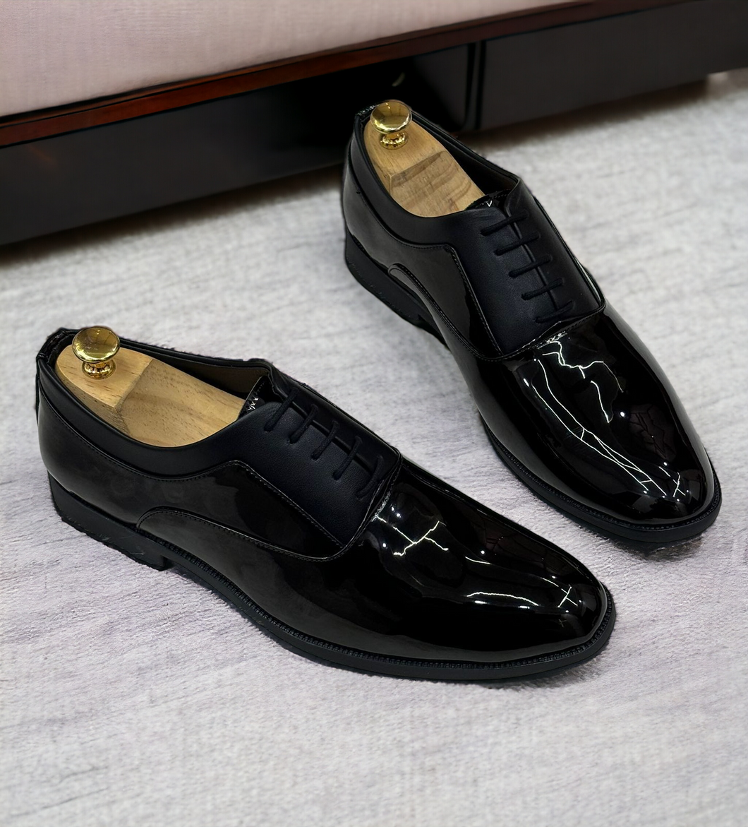 Jack Marc Shiny Oxford Lace-up Shoes Formal Style from Business to Black-Tie - JACKMARC.COM