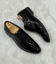 Load image into Gallery viewer, Jack Marc Shiny Oxford Lace-up Shoes Formal Style from Business to Black-Tie - JACKMARC.COM
