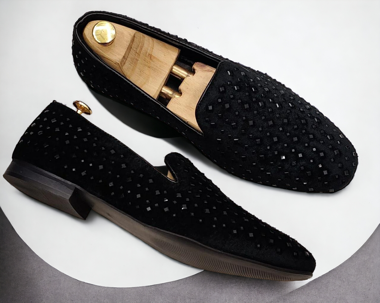 Jack Marc Studded Moccasin Loafers Fusion of Party Elegance and Casual Comfort - JACKMARC.COM
