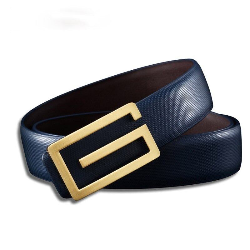 Jack Marc Stylish Auto Buckle Luxury Leather Belt For Men - JACKMARC.COM
