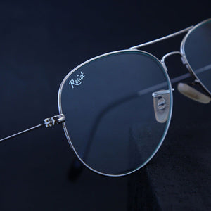 Jack Marc Stylish Silver Day Night Aviator Sunglasses - JACKMARC.COM