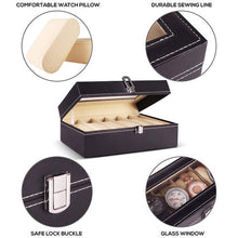 Load image into Gallery viewer, Jack Marc Stylish Watch Box Organizer - JACKMARC.COM
