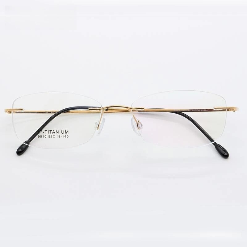 Jack Marc Ultra Light Pure Titanium Women Optical Frame Rimless Glasses - JACKMARC.COM