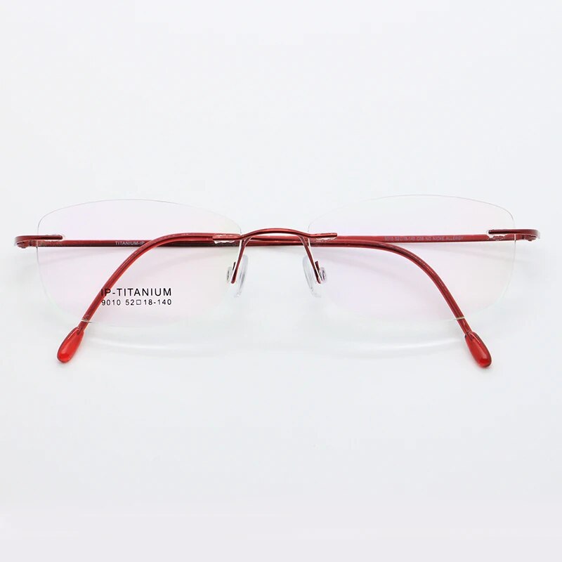 Jack Marc Ultra Light Pure Titanium Women Optical Frame Rimless Glasses - JACKMARC.COM