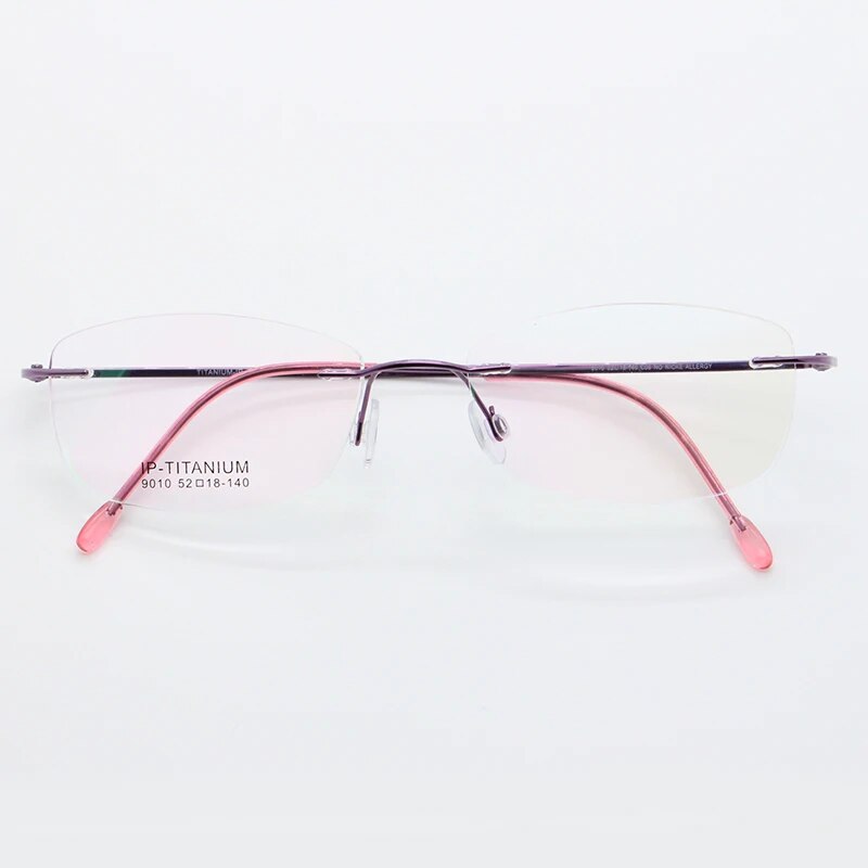Jack Marc Ultra Light Pure Titanium Women Optical Frame Rimless Glasses - JACKMARC.COM