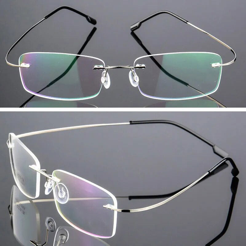 Jack Marc Ultra Light Pure Titanium Women Optical Frame Rimless Glasses - JACKMARC.COM